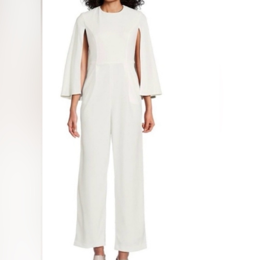 NWT Calvin Klein Cape Jumpsuit Elegant White Jumpsuit